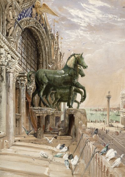 1862年圣马克教堂正面的上半部分 作者 威廉·贝尔·斯科特